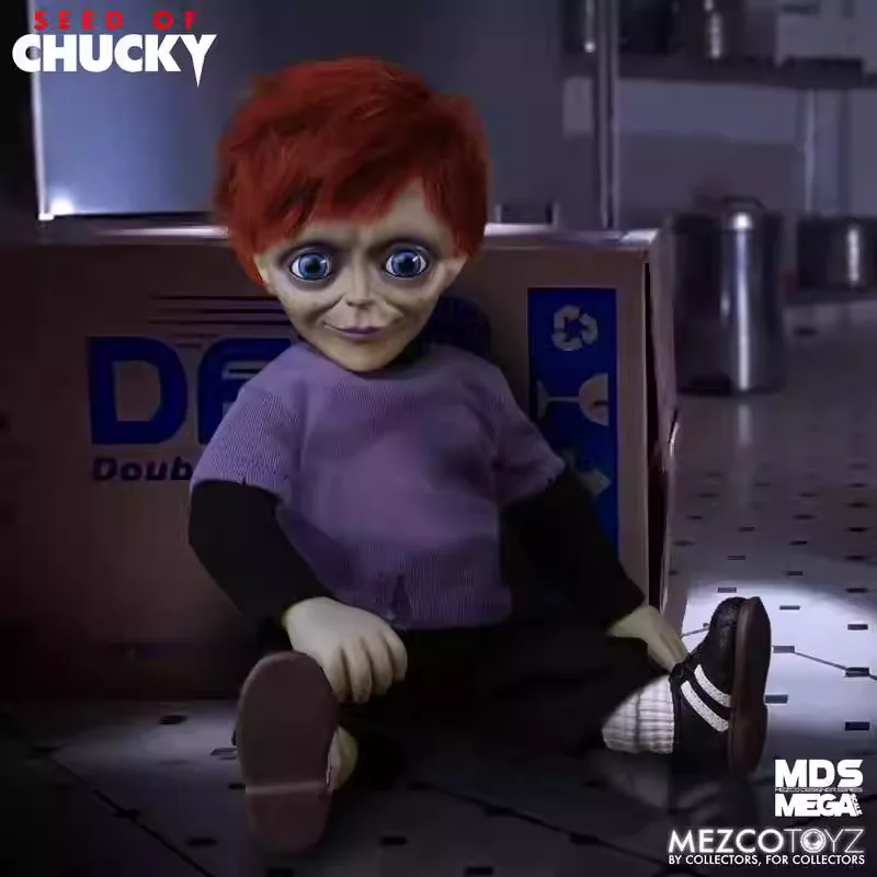 Mezco 78045 Chucky Glen 1/1 مقياس تشاكي ساوند دمية-شكل الحركة 38 سم