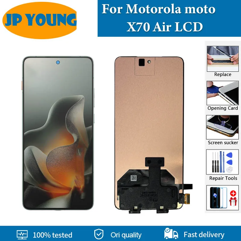 For Motorola Moto X70 Air LCD Display Touch Panel Digitizer Assembly 6.7' AMOLED For Moto X70 Air LCD Screen Replacement Parts