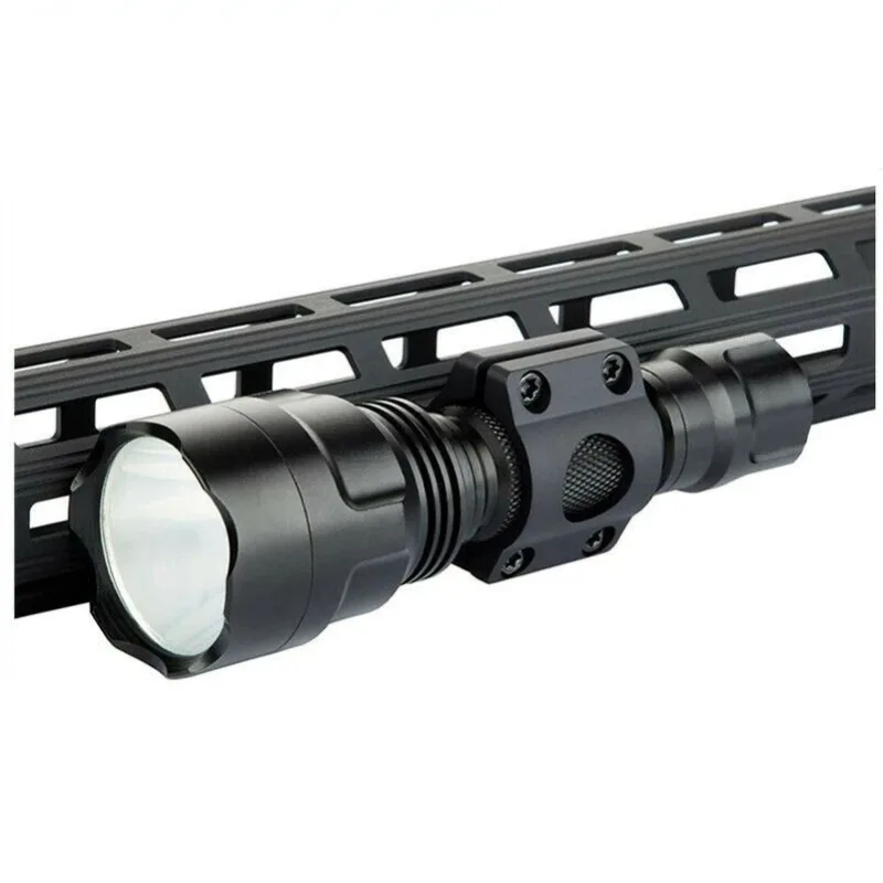 25.4mm MLOK Tactical Flashlight Ring Fixture Aluminum Alloy Pipe Clamp Hunting  Airsoft Wargame