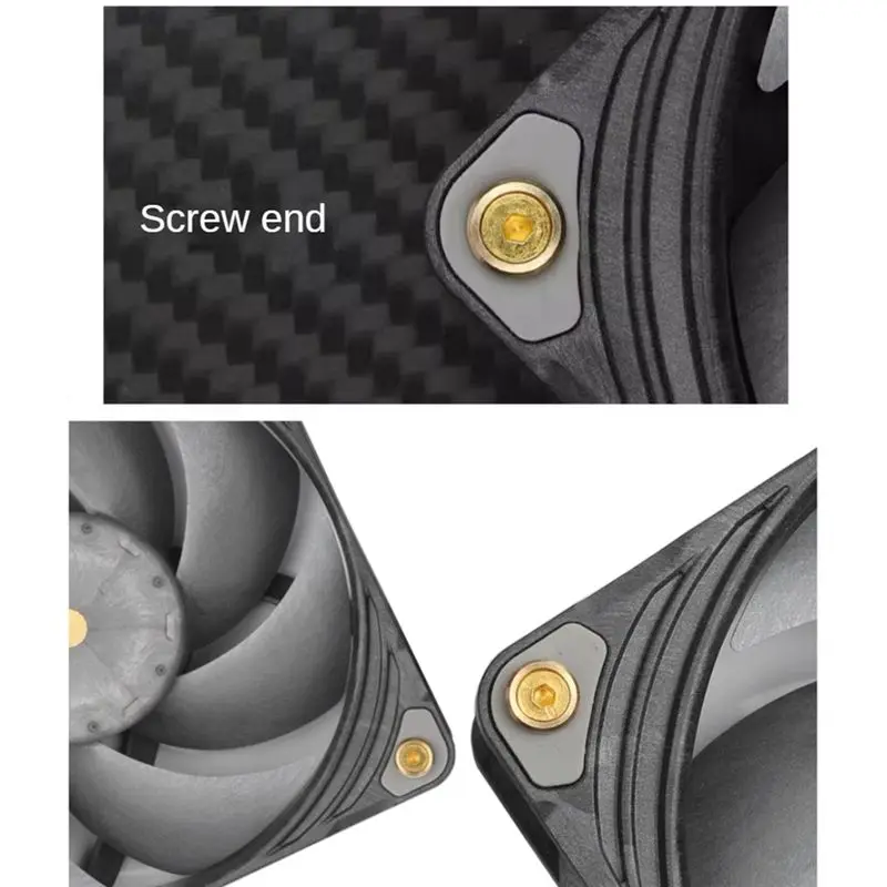 A72Z 20Pcs Exquisite for 80mm 90mm 120mm 140mm Computer PC Gamer 25mm Thickness Case Cooling RGB Fan DIY Accessories