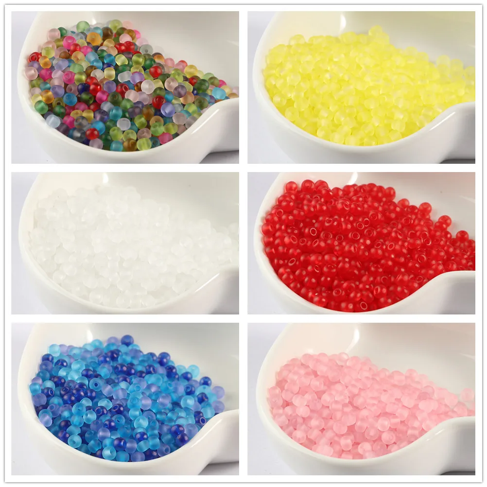 Matte Baking Paint Beads Mix Colors Colorful Silver Lined Czech Glass Seed Bead For Jewelry Making Kids Bracelets Accessories