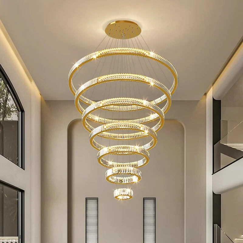 Nordic Home Decoration, Stair Chandelier, Living Room Bedroom and Dining Room Pendant Lights, Ceiling Light, Indoor Lighting