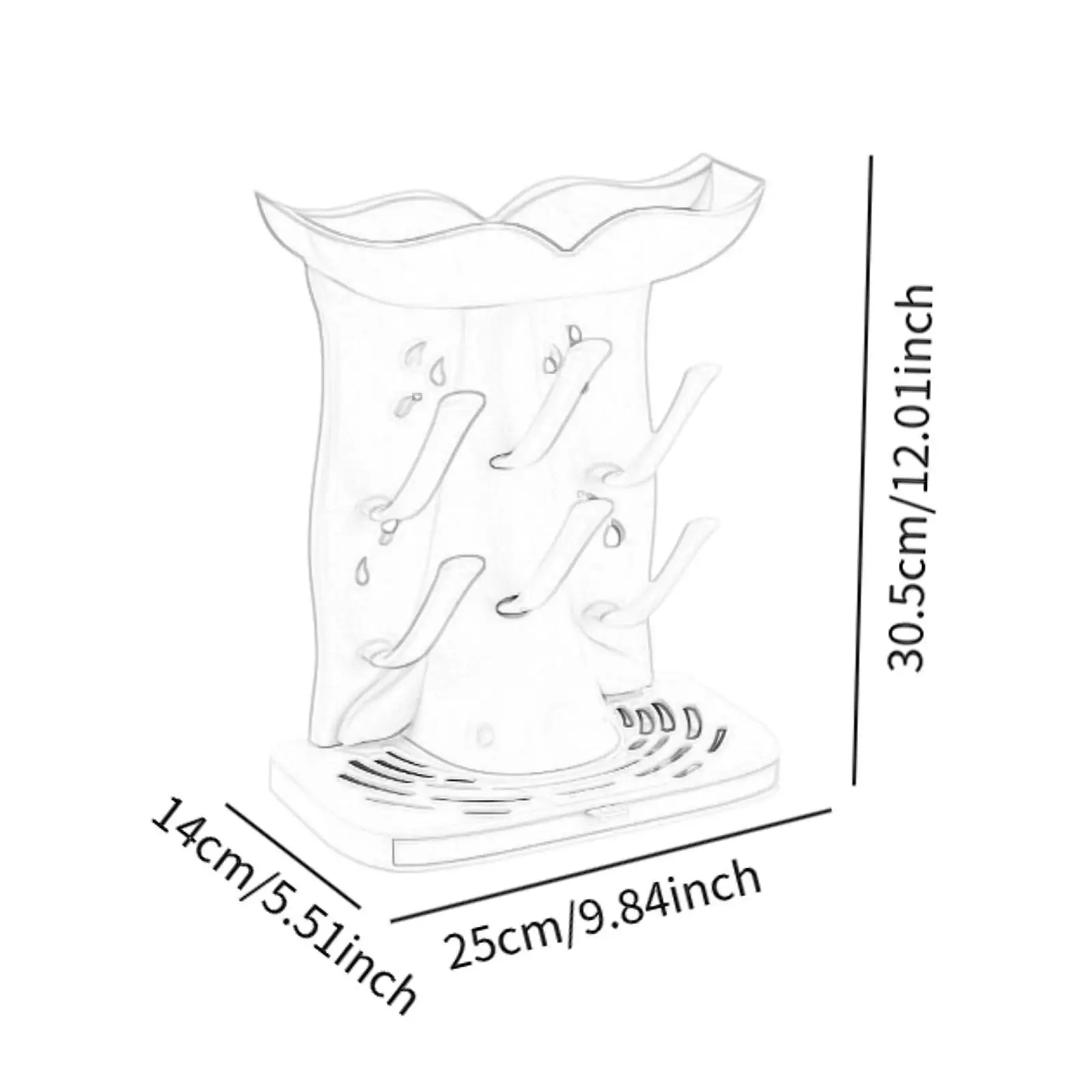 رف تجفيف زجاجات الأطفال 6 خطاف لتوفير المساحة وحامل الحلمة وحامل اللهاية وموزع سهل التنظيف ومجفف الزجاجات العمودي #6