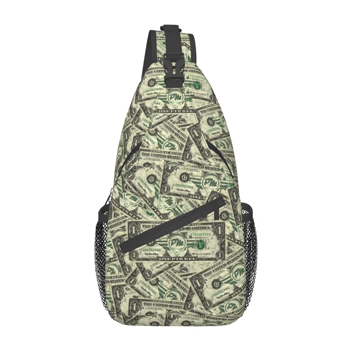 

Usa Dollar Money Crossbody Sling Bags Casual Chest Bag Shoulder Backpack Daypack for Travel Hiking Travel Satchel