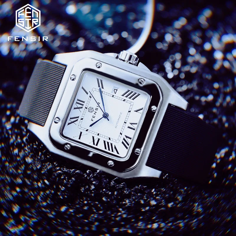 Hochwertige Retro-Uhr mit quadratischem Gehäuse, Persönliches Design, Unisex-Quarzuhr, Kreatives Mode-Herrenuhren-Design, AAA-Uhrwerk