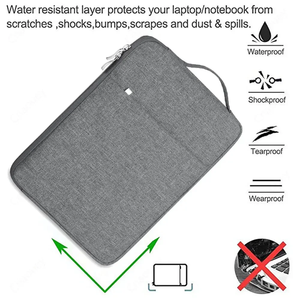 Laptop Sleeve Handtas Case voor HP 13.3 "13.5" 14 "15.6" 16 "Waterdichte rits Draagbare Notebook Cover voor HP 11.6 "12.5" Tas