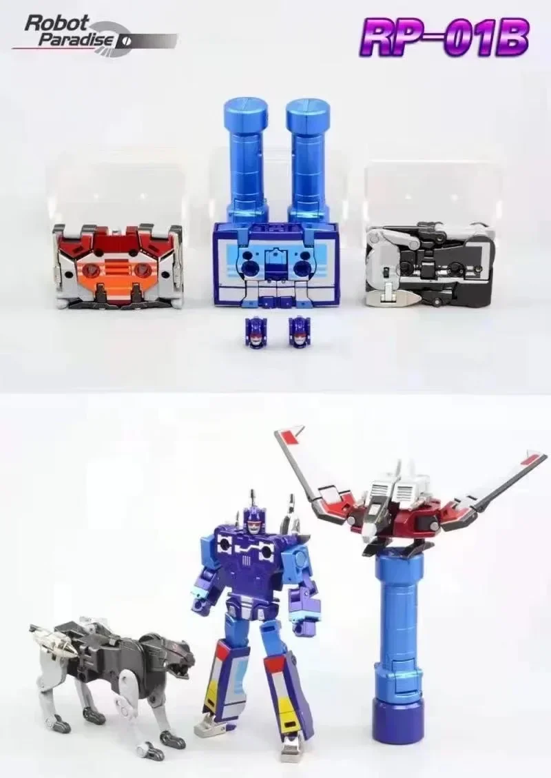 ในสต็อก Transformation แฟนของเล่น FT-02 RP01 Soundwave RP-01B ฟุต-02B เทป Frenzy Laser Bird RP-01 FT02 RP01B Action Figure