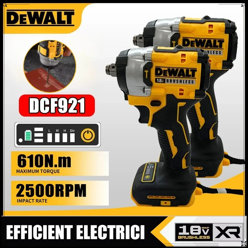 

Dewalt Cordless Wrench Atomic Maximum DCF921 1/2 inch Cordless Impact Wrench Variable Speed Charging Wrench 20V Battery