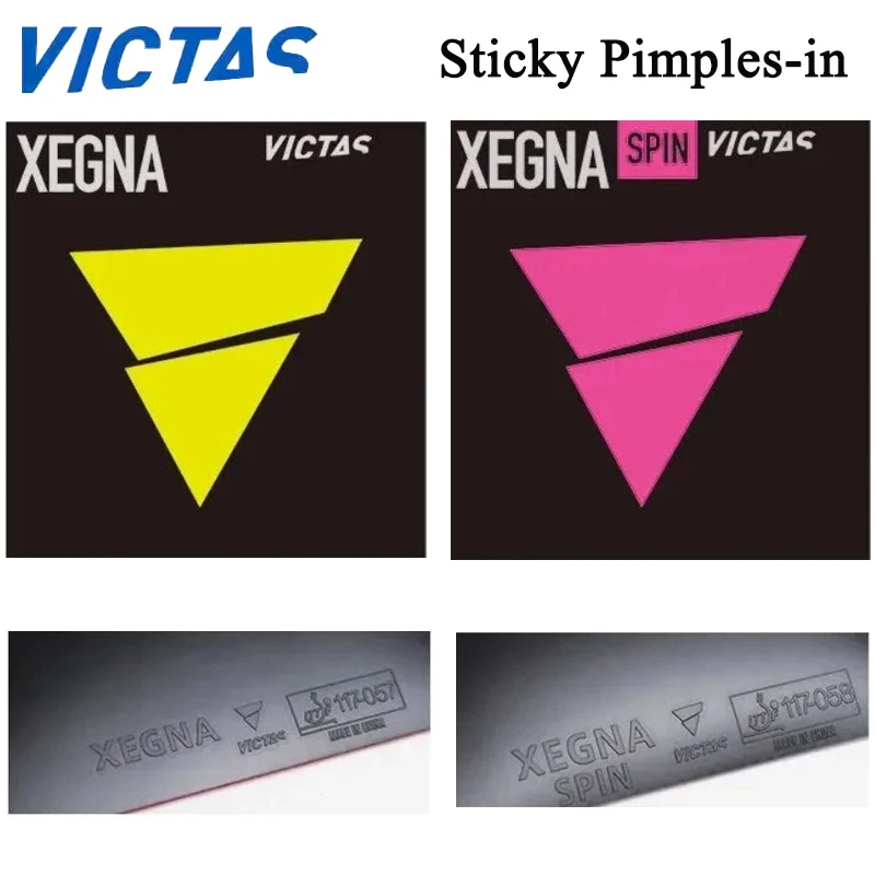 VICTAS XEGNA SPIN XEGNA Table Tennis Rubber Sheet Sticky Pimples-in ITTF Approved Ping Pong Rubber with Sponge Quick Attack