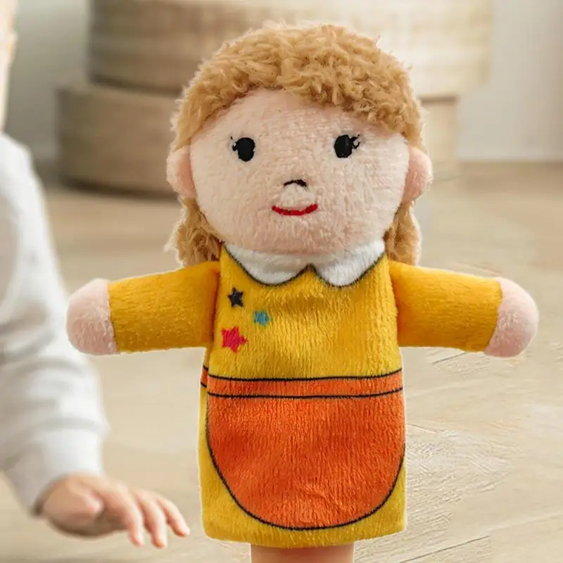 Burattini da dito per bambini Burattini da dito a mano carini Giocattoli da dito per bambini Famiglia Burattini da dito Giocattoli Morbidi figure di peluche Giocattolo per