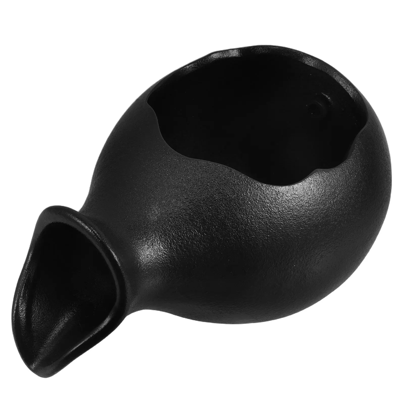 

Mini Ceramic Jar Fountain for Plants Outdoor Indoor Waterfall Feature Top Opening Hydroponic Planter Stable Flat Base Garden