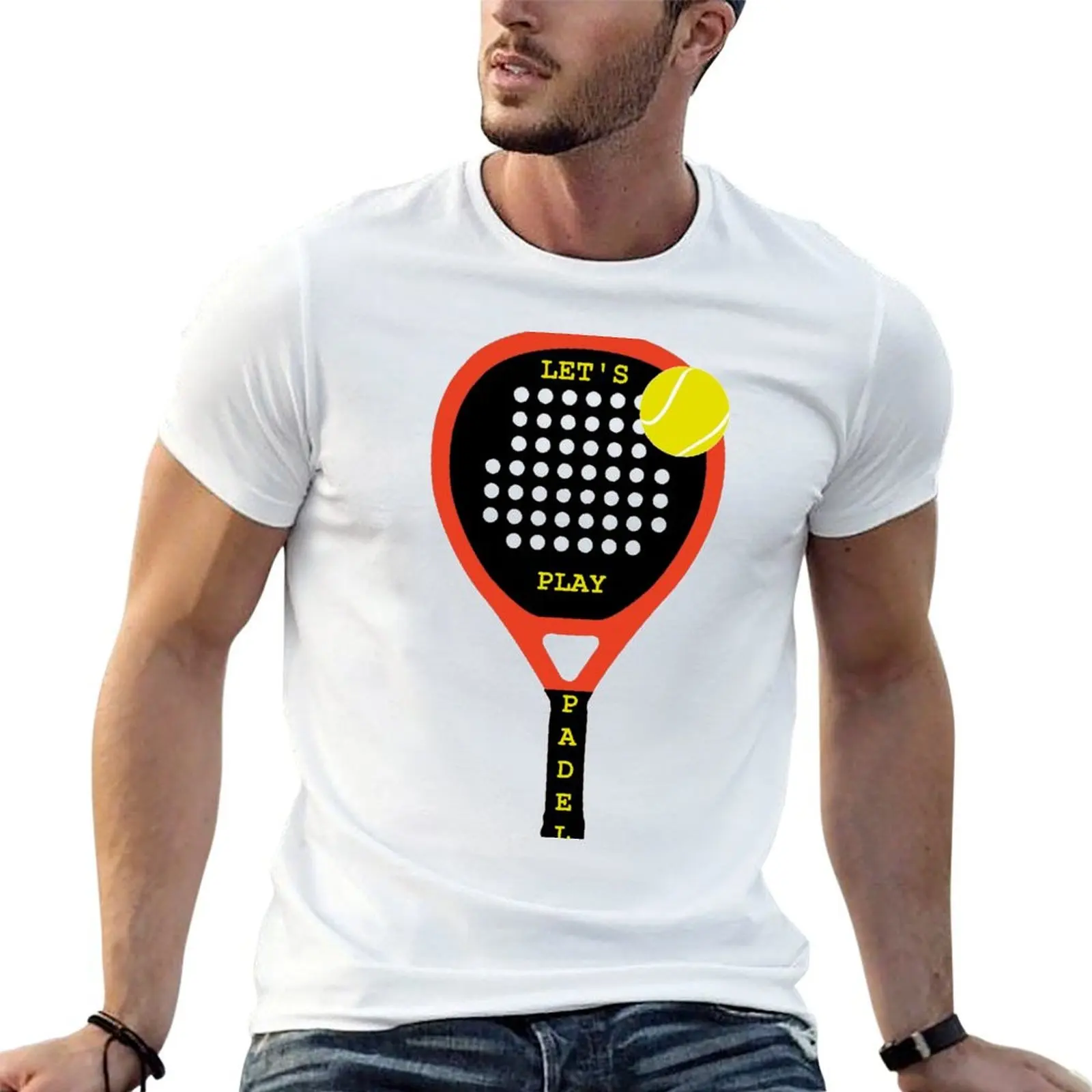 Ropa y accesorios de pádel. Camiseta para hombre, 100% algodón, marca de lujo, camiseta informal de algodón para hombre, paquete de camisetas.
