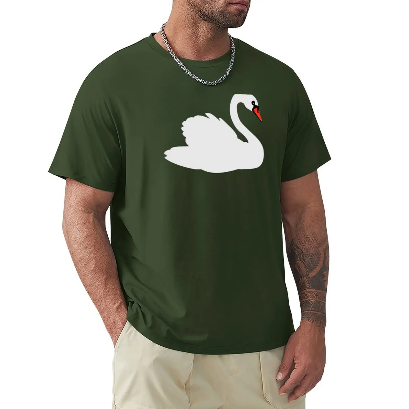 Swan T-Shirt blanks quick drying mens vintage t shirts