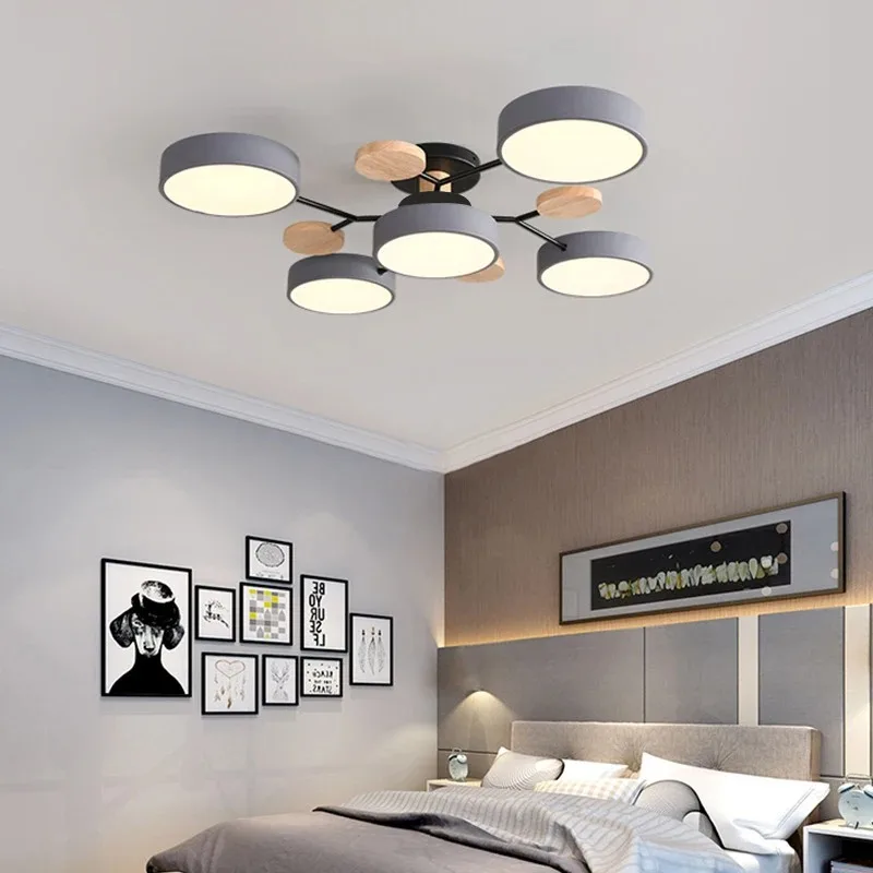 IRALAN Modern Ceiling lamp chandelier lights Macaron color LED Hanging lamps for ceiling lamps for room kitchen living room