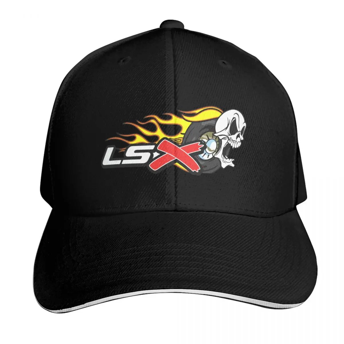 Skull LSX Flames Fire Tire Fast Baseball Cap Kids Hat Hood Vintage fun hats Hats For Women Men's