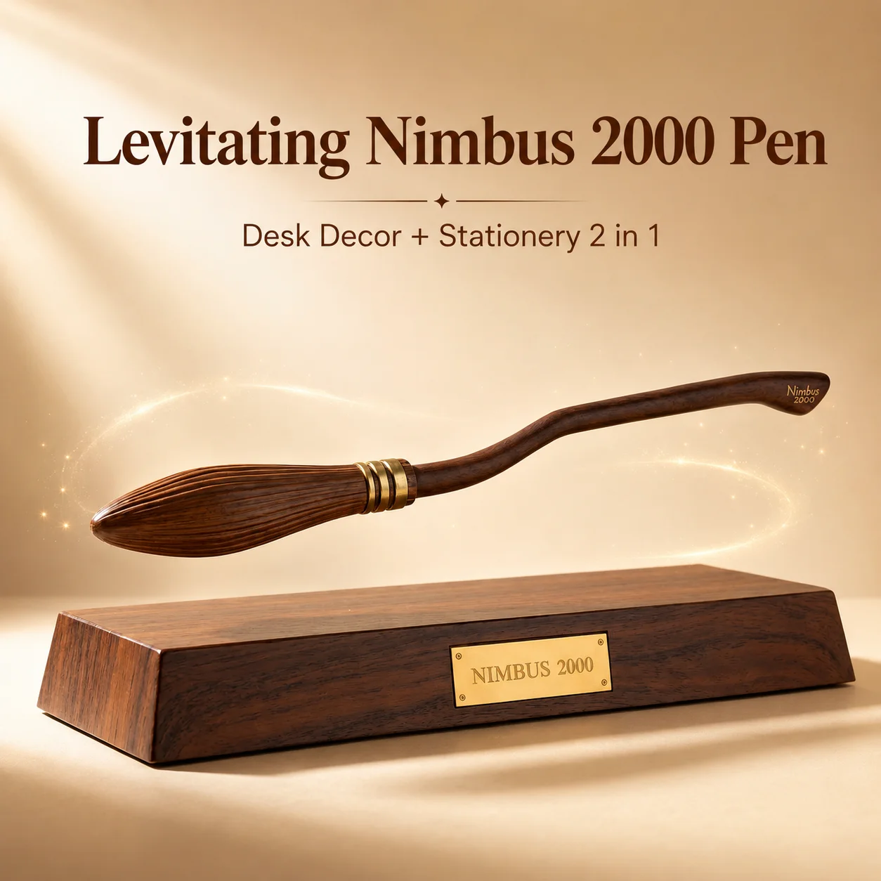 Haries Fanartikel Nimbus 2000 Schwebender Besenstift Magnetisch Levitierender Kugelschreiber Schreibtisch-Spielzeug Geschenk – Detail 1