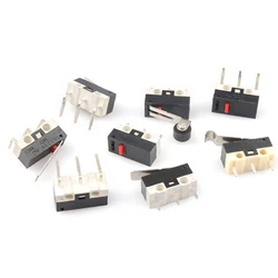 5PCS Micro Limit Switch Momentary Push Button Switch 1A 125V AC Mouse Switch 3Pins Long Handle Roller Lever Arm SPDT 12* 6 *6mm