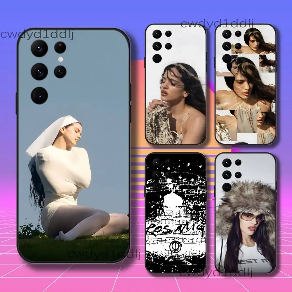 

R-ROSALIA LUX Singer Phone Case For Samsung S10,S21,FE,S21 ,S26,S25,S24,S23,Ultra,S9,S22,Plus Black Shockproof TPU