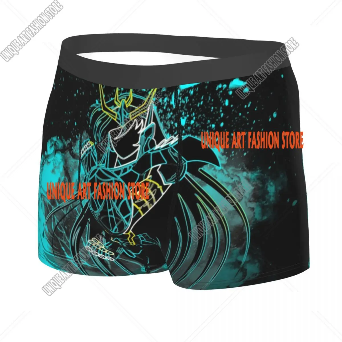 Custom Soul Of The Dragon Underwear Men Breathable Saint Seiya Knights of the Zodiac Boxer Briefs Shorts Panties Soft Underpants