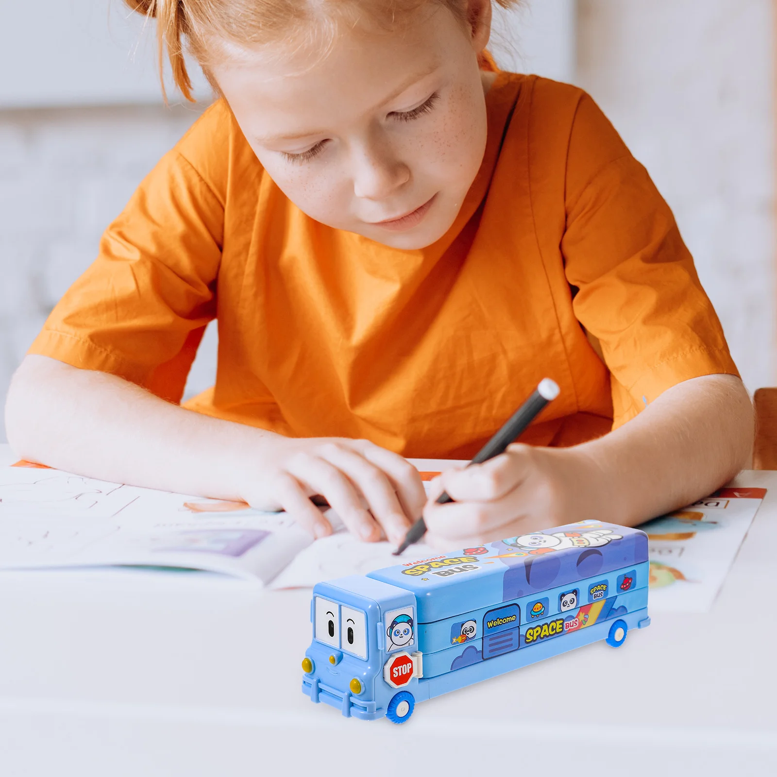 

Portable Large Capacity Pencil Box Metal Pen Case Multi-Use Stationery Organizer for School Travel Home Pencil Case