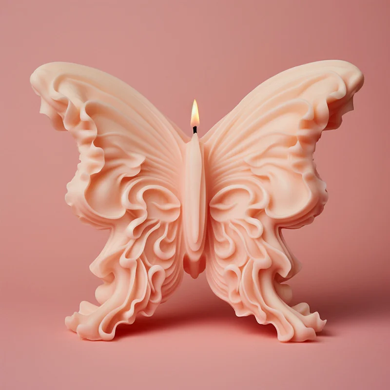 

DIY Butterfly Candle Silicone Mold Handmade Soap Aroma Candle Plaster Butterfly Angel Ornament Molds Home Decoration Crafts New