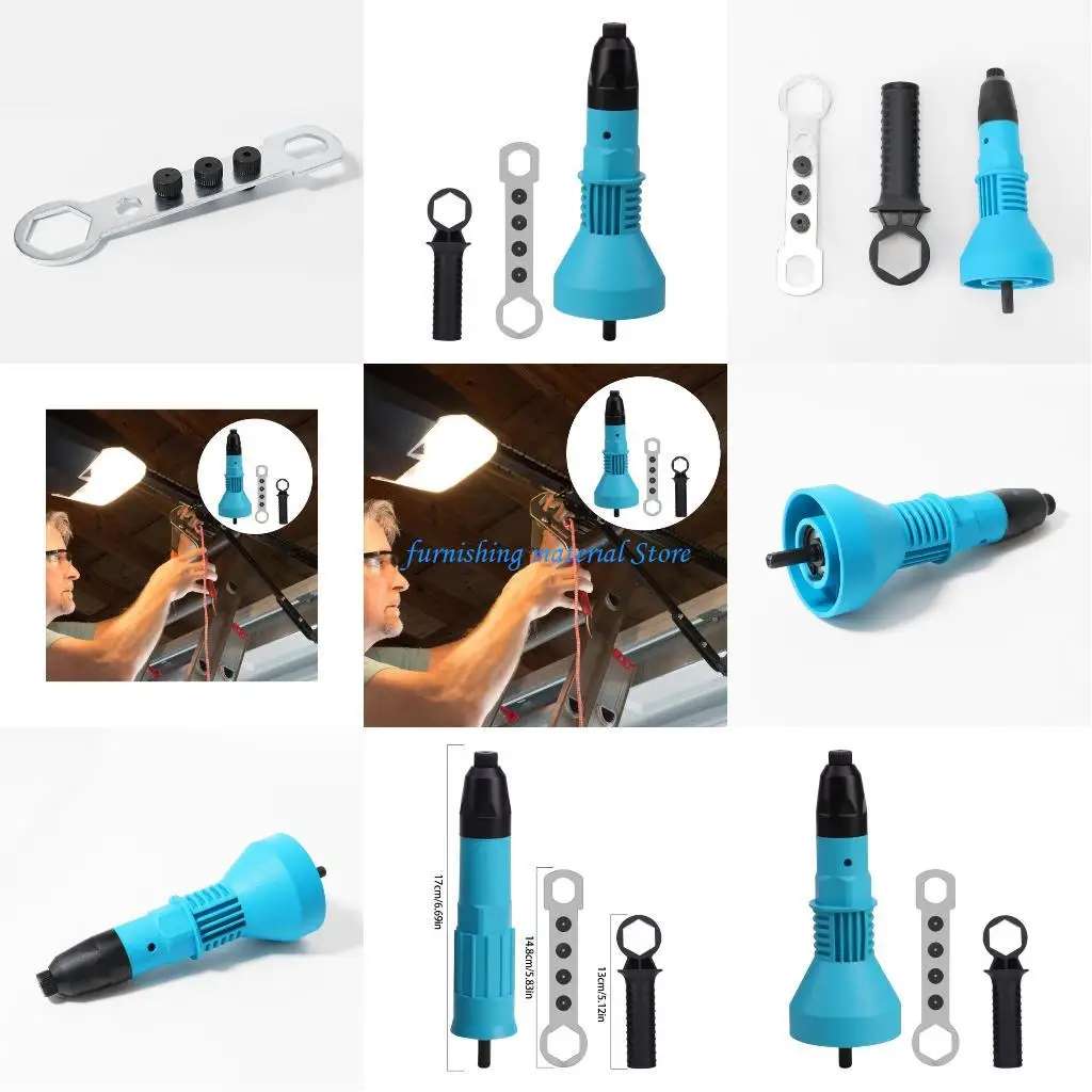 

Y5GD Set of 3 Professional Rivet Adapter Alloy Steel Construction for Metalworking