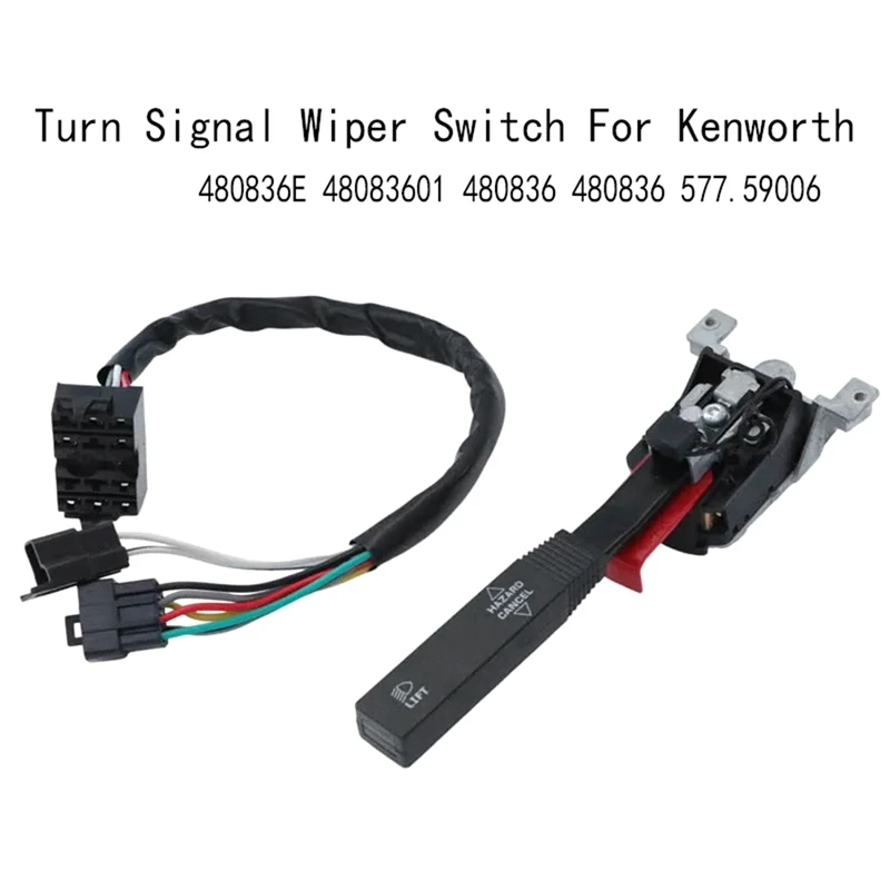 

New 480836E Turn Signal Wiper Switch For Kenworth Turn Signal Switch 48083601 480836 480836 577.59006 Replacement