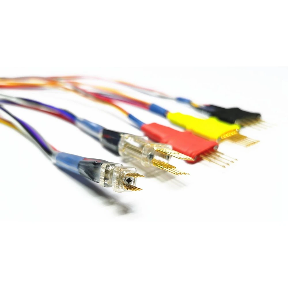 OBD2 Probe Adapter Kit Support For Xprog iProg Programmer Soldering-Free Cable Wire Pin For ECU In-Circuit EEPROM ECU Programmer