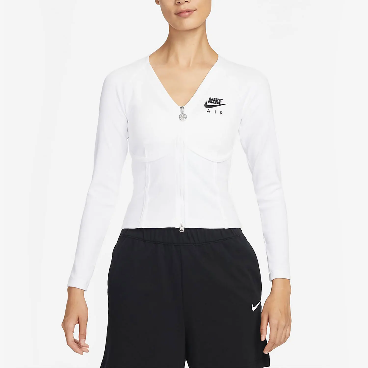 

Официальная аутентичная спортивная одежда Nike, женский спортивный облегающий топ с длинными рукавами FD2377-100