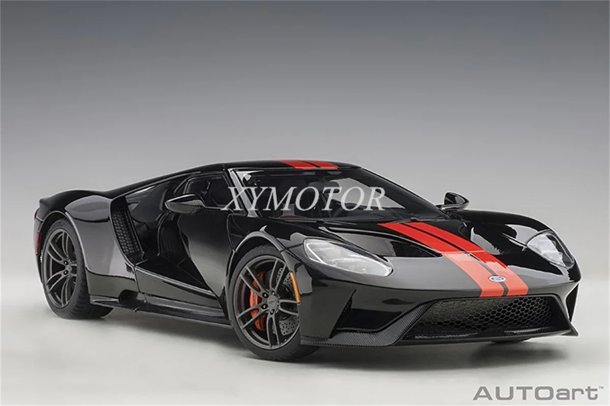 AUTOart 1/18 For FORD GT 2017 Diecast Model Car Kids Toys Gifts Black Hobby Display Ornaments Collection