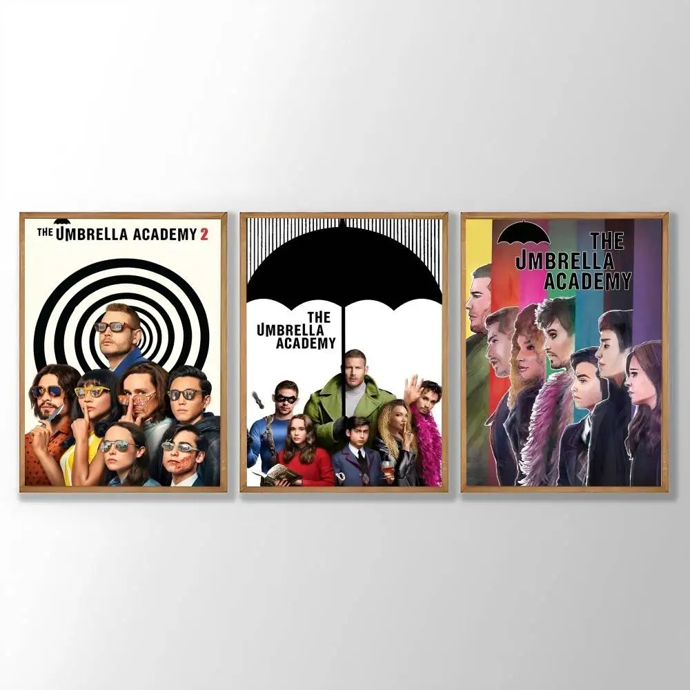 T-The Umbrella Academy Movie Poster Poster Kraft Club Bar Paper Vintage Posters Wall Art Painting Bedroom Study Stickers