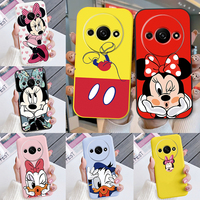 For Redmi A3 Case RedmiA3 Soft TPU Shockproof Mickey Daisy Donald Duck?Cover For Xiaomi Redmi A3 A 3 Bags Couple Anime Shell