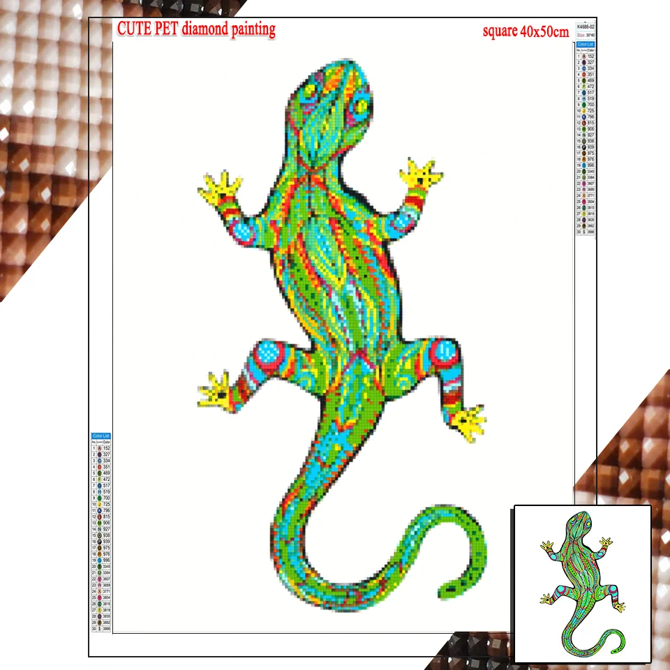 snake horse gecko 5d diy diamond painting Diamond Embroidery cross stitch bird Full diamond mosaic kit Mandala pattern decor