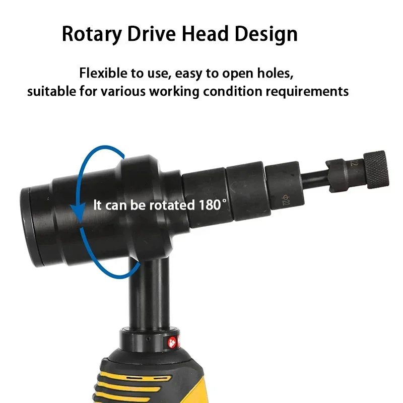 Маленькое портативное гидравлическое сверлильное устройство с литиевой батареей Φ22-60 мм — электрический молоток для открывания отверстий/перфоратор