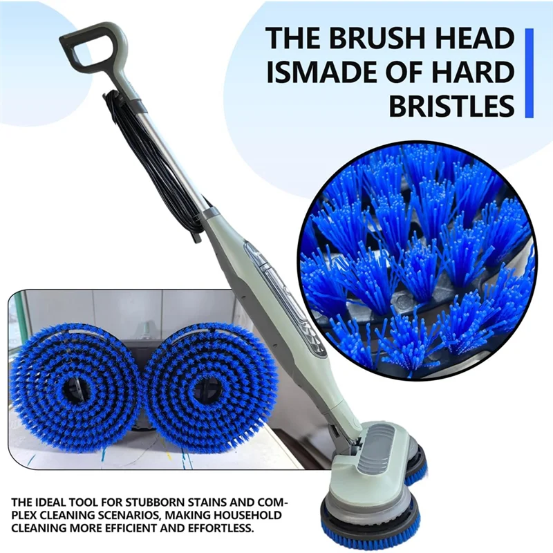 【ELATED】For Shark S7000/S7001/S8201 Series Steam Mop Pads Replacement Brush Head- 2-Pack For Deep Cleaning On Hard Floors