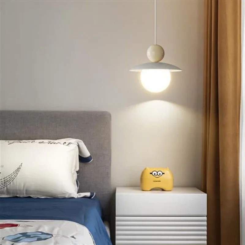 Lampu dekorasi kecil samping tempat tidur, lampu gantung Modern ruang makan kamar tidur Bar aula pencahayaan dalam ruangan