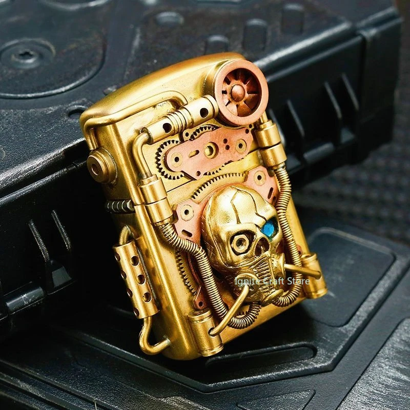 

2026 Brass Bounty Punk fuel Lighter, Punk Turbo Lighter, Men's Gift, Smoking Accessories