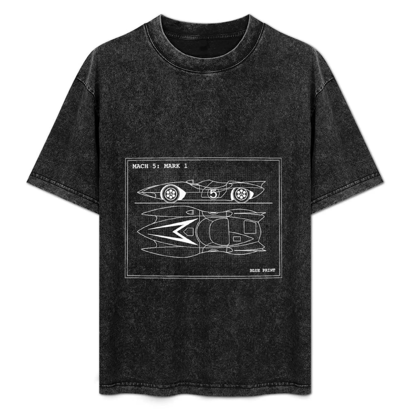 

MACH 5 BLUEPRINT- Limited Edition | Perfect Gift Love speed racer T-Shirt Novelty Print Casual Tee Shirt