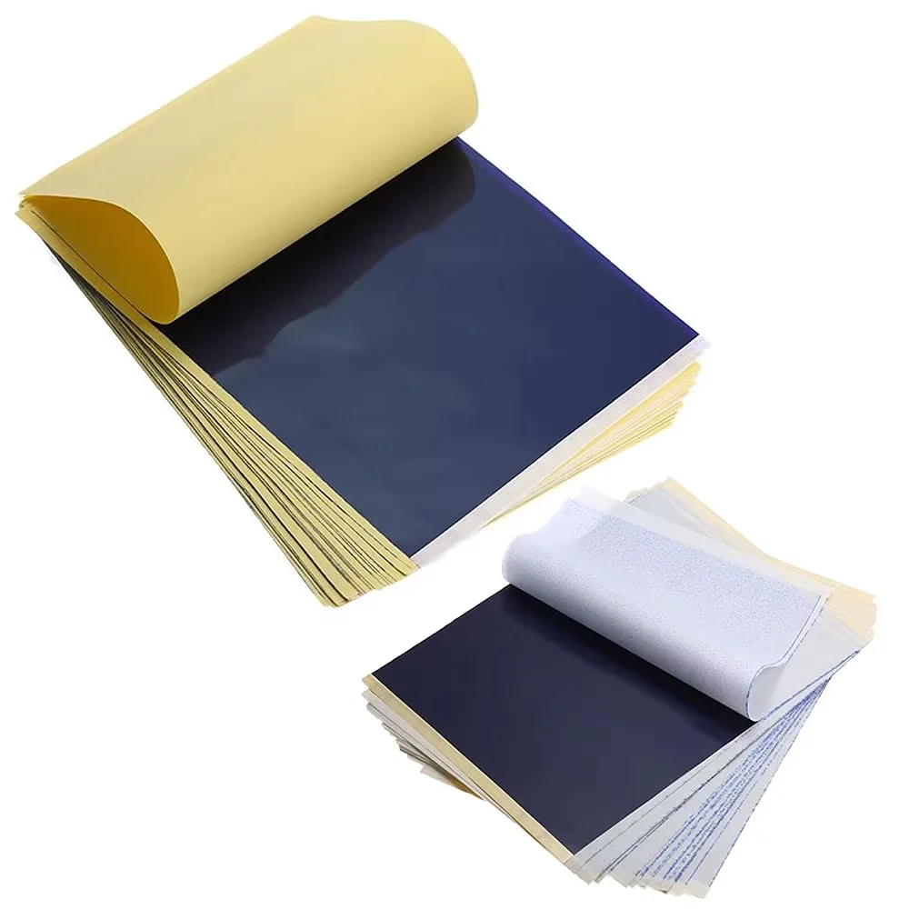 Tattoo Transfer Paper 50 100Pcs A4 Thermal Stencil Paper for Tattoo Copier Machine Professional Tattoo Supply for Users