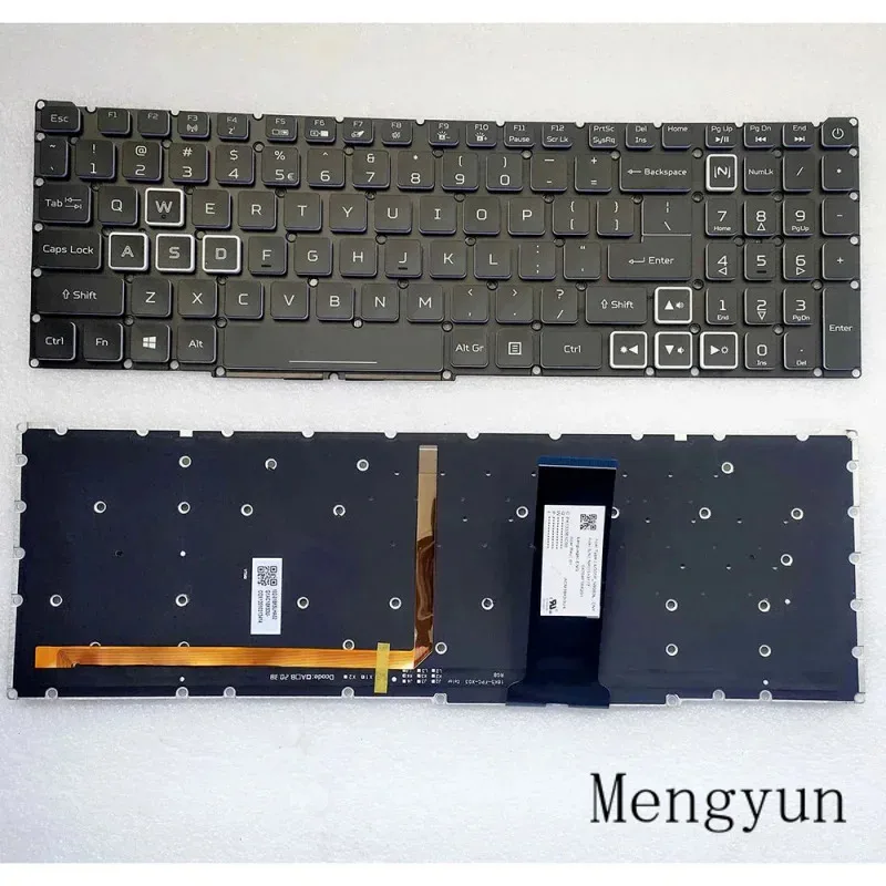 

NEW US keyboard with RGB backlit For Nitro 5 N20C1 AN515-43 AN515-55-50V2 AN 517-51 N18C4 [bb]