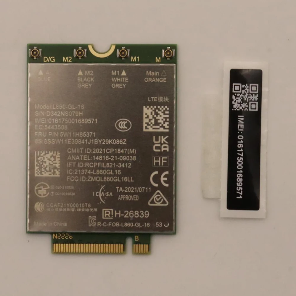 L860-GL-16 LTE Cat16 M.2 Module XMM 7560R+ FRU 5W11H85371 4G WWAN Card For X1 Carbon 10th Gen Laptop
