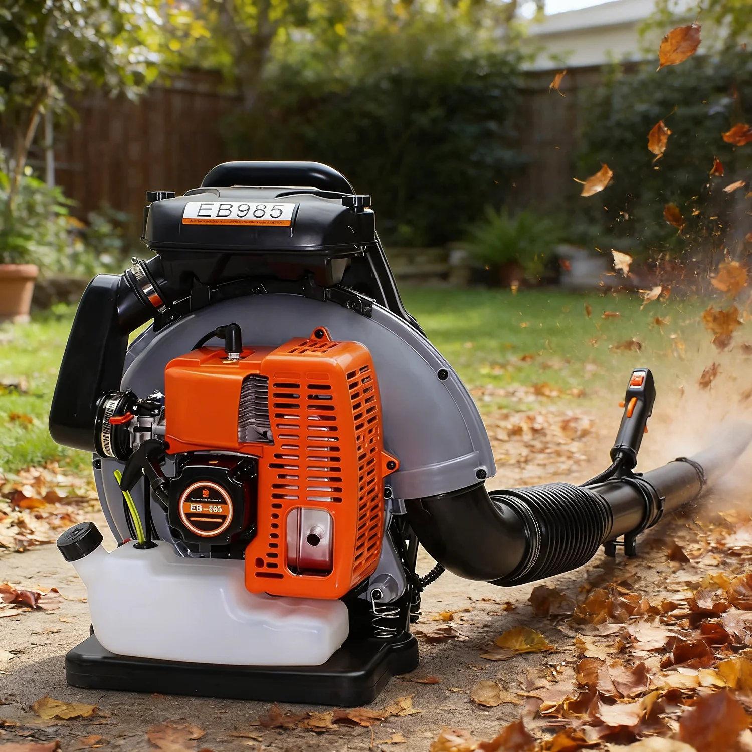 TUNGFULL Backpack Petrol Blower Powerful Leaf Blower High Speed Air Blower Snow Blower for Outdoor Garden Yard Cleaning