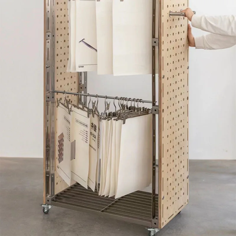 Commercial hanger floor to ceiling overnight clothes rack display rack storage rack