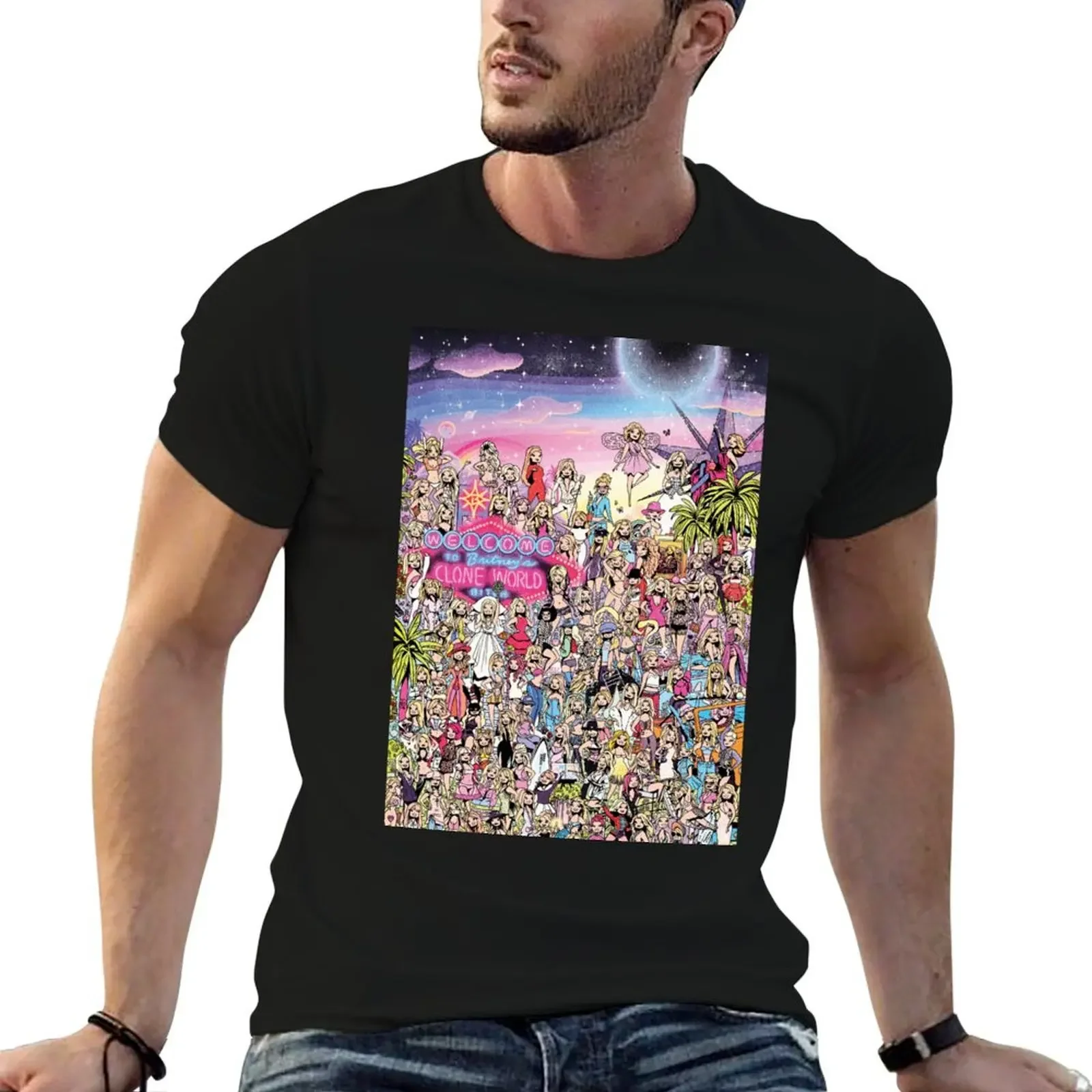 

Britney's Clone World T-Shirt anime clothes customizeds cute tops mens big and tall t shirts