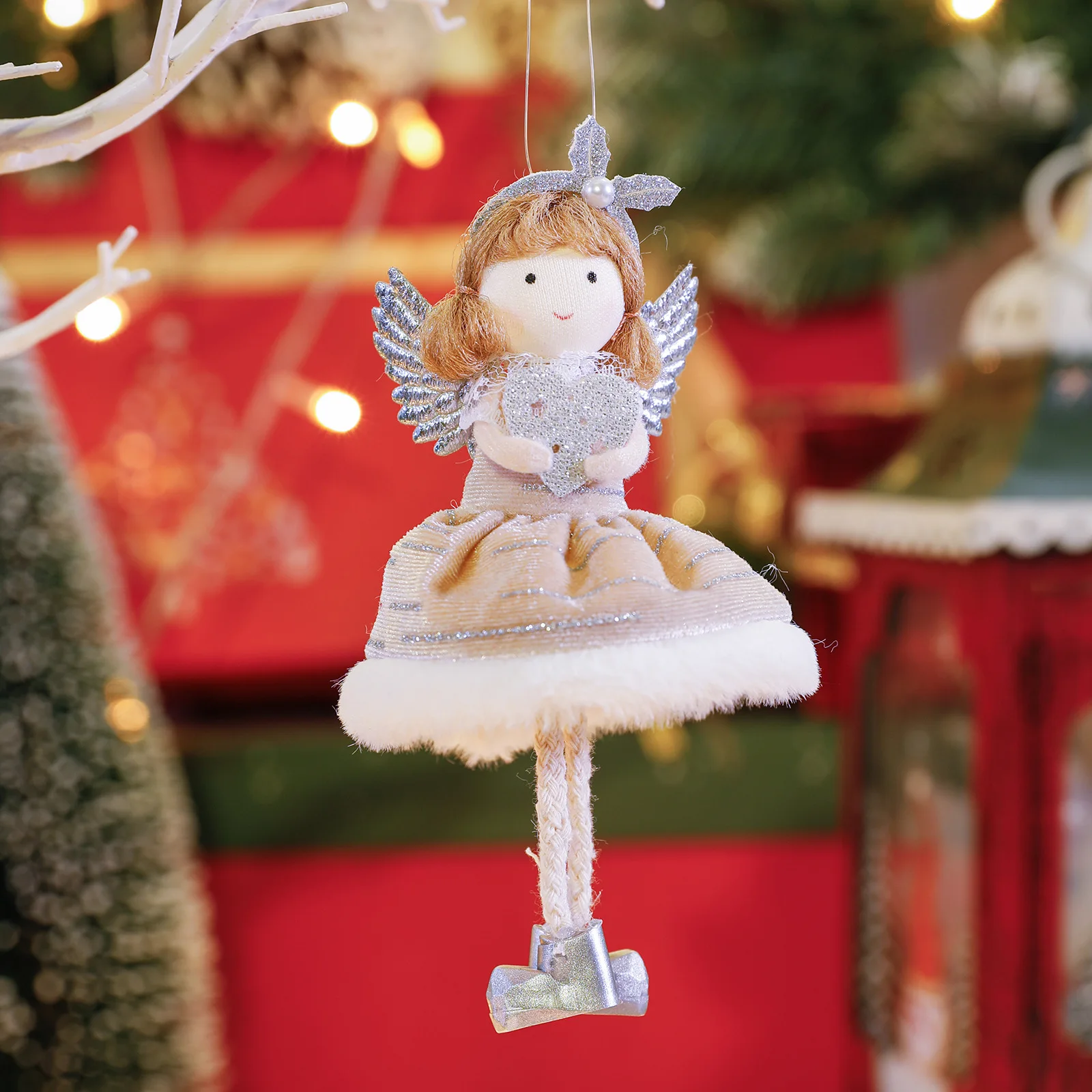Merry Christmas Angel Dolls Christmas Tree Hanging Pendants Xmas Decorations for Home Ornaments New Year Gifts 2026 Navidad Noel