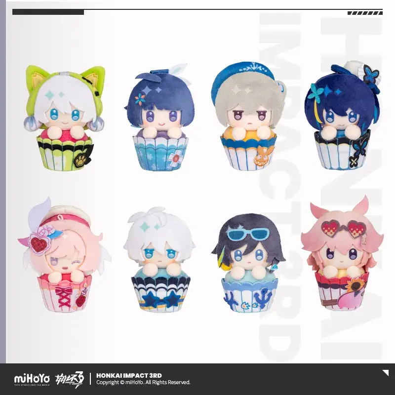 [Genuine] miHoYo Game Honkai Impact 3rd Plush Pendant Kiana Elysia Raiden Mei Seele Anime Accessory Keychain Cosplay Xmas Gifts 6