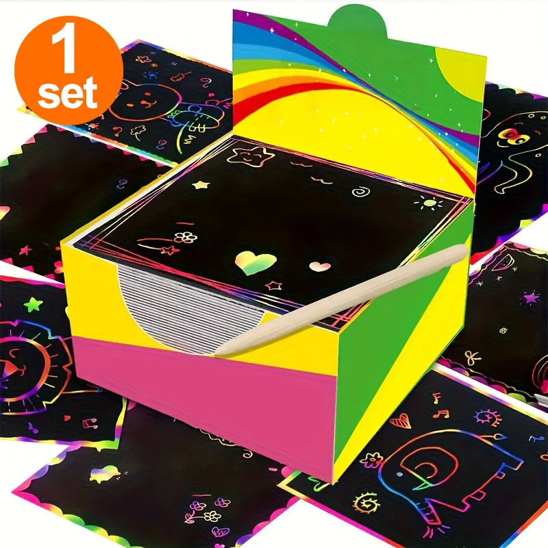 1 Box of Drawing Albums, DIY Coloring, High-Quality Drawing Paper, Suitable for Unlocking Artistic Potential, Classroom Rewards, and Use in Art Classes