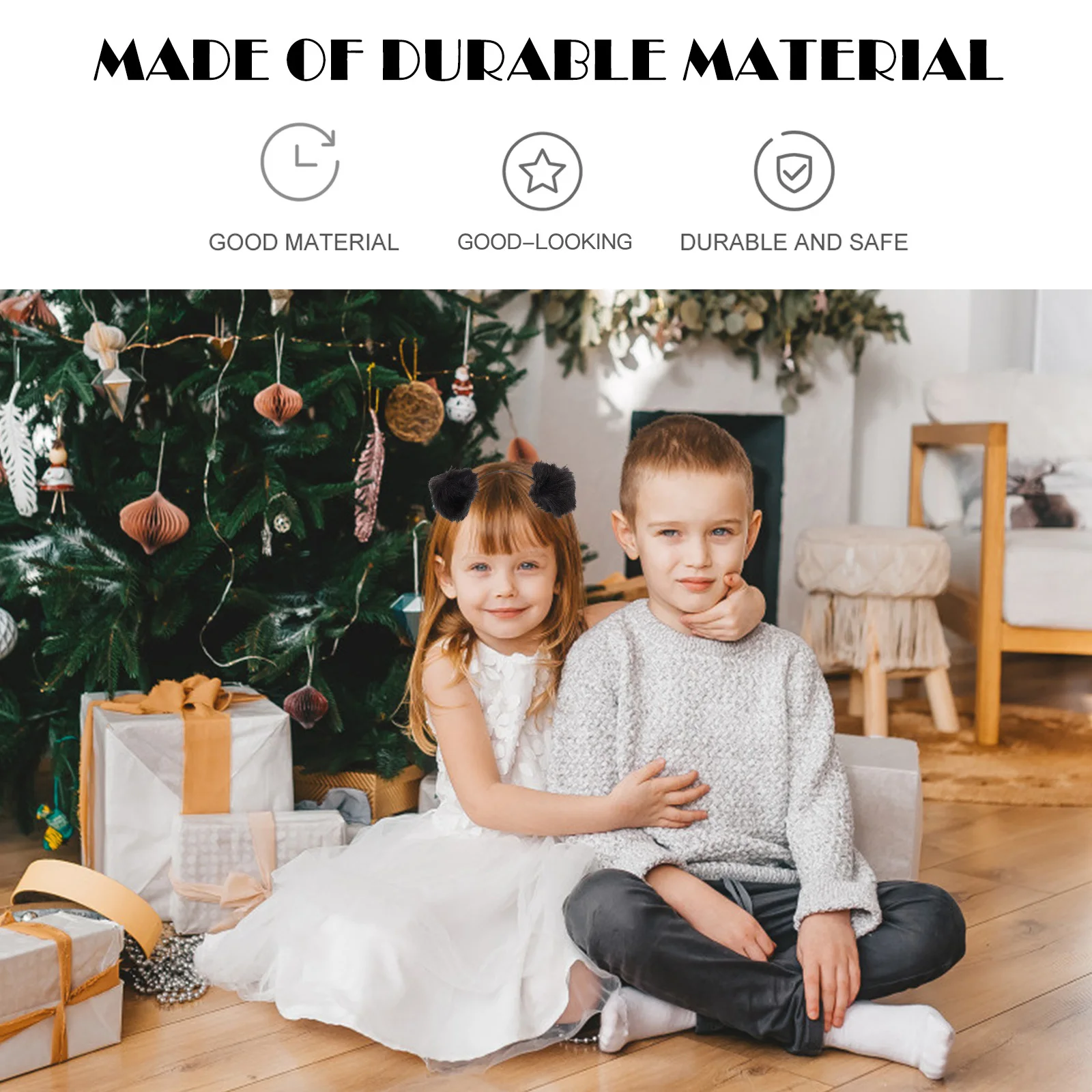 

3 шт., повязка на голову с кошачьими ушками и помпонами, костюм, головной убор для подарка, повязка на голову, головной убор