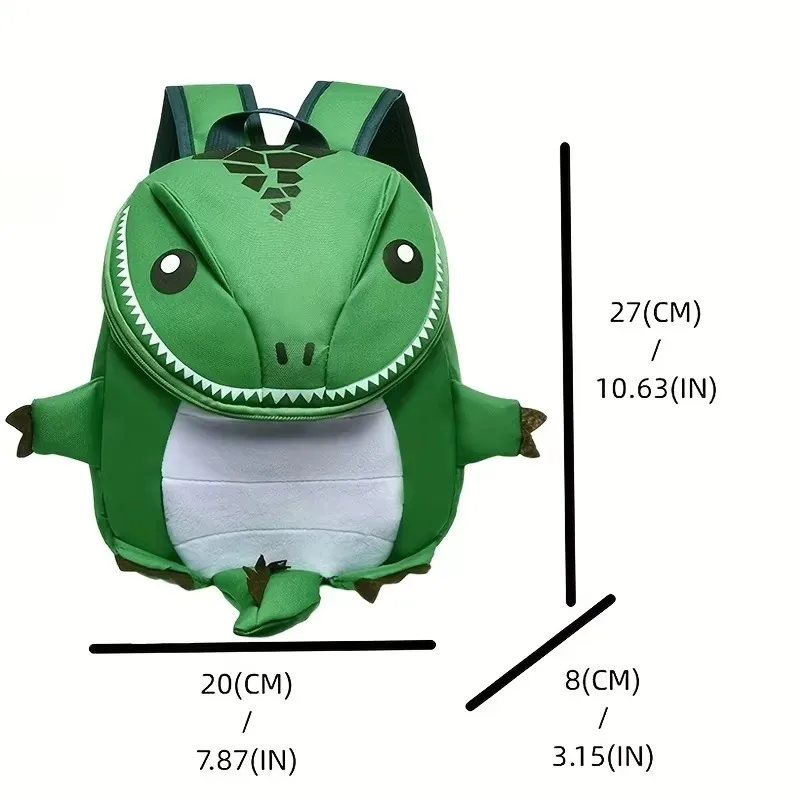 Plecak dla dzieci z kreskówek, plecak o dużej pojemności Śliczny plecak ze wzorem dinozaura Rodzinna torba podróżna Wielofunkcyjna torba dla 1-6 lat