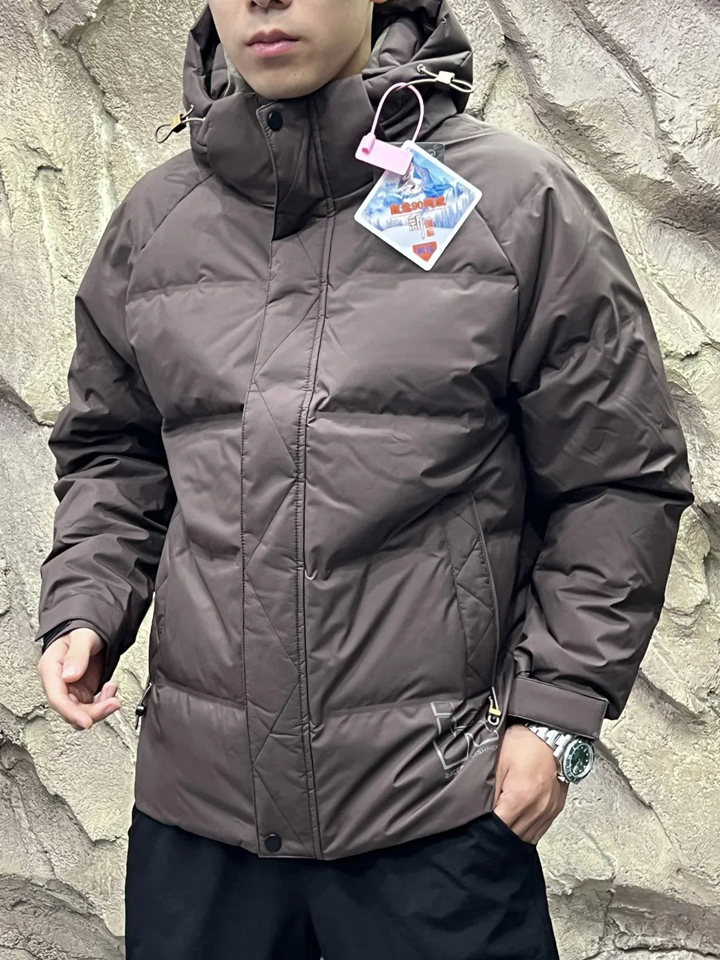 Warmth Guaranteed! 90 Duck down Filling! Three-Proof Black Tech! Winter Men's Outdoor Thickened Warm down Jacket